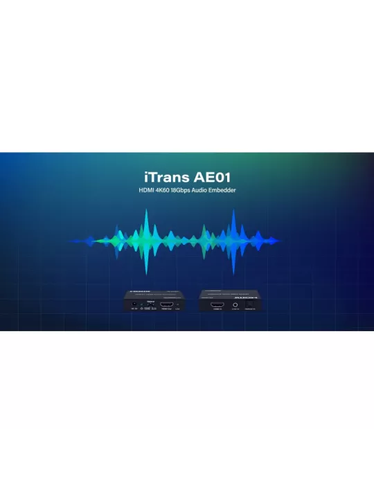 INFOBIT ITRANSAE01 Infobit iTrans AE01- SPDIF oder Analoger Audio Integrator zu HDMI 4K60 INFOBIT INFITRANSAE01 | MusicGoodDea