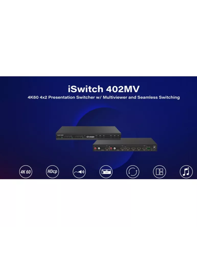 INFOBIT ISWITCH402MV Switch HDMI multiviewer Infobit iSwitch 402MV