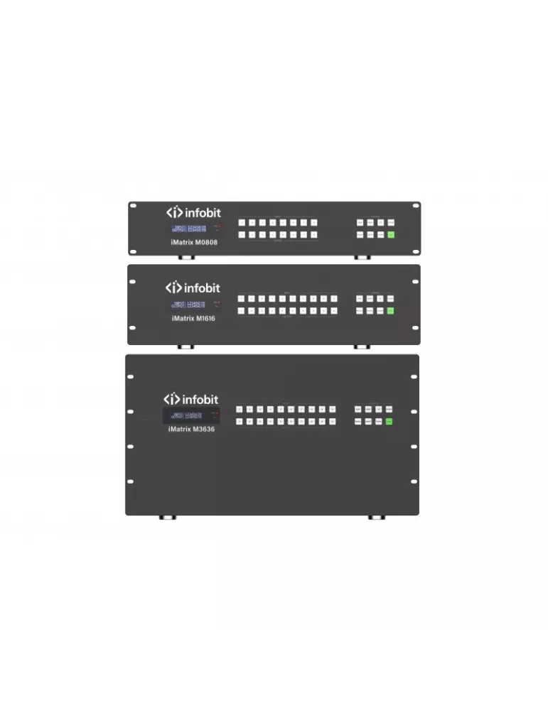 INFOBIT IMATRIXM3636 Chassis Matrice modulaire mur d'images 36x36  iMatrix M3636 double alimentation