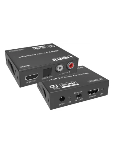 INFOBIT ITRANSAD02 4K60 HDMI audio extractor in Analog and SPDIF downmix - Infobit iTrans AD02 INFOBIT INFITRANSAD02 | MusicGo 2