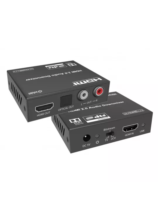 INFOBIT ITRANSAD02 4K60 HDMI audio extractor in Analog and SPDIF downmix - Infobit iTrans AD02 INFOBIT INFITRANSAD02 | MusicGo