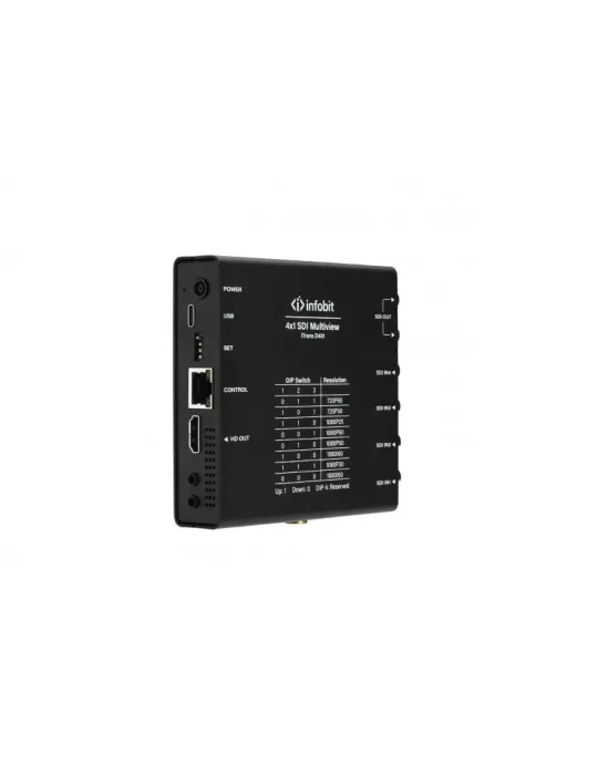 INFOBIT iTRANSD401 Switch Multiviewer 4X1 3G-SDI iTrans D401 mit Fluid Switching INFOBIT INFiTRANSD401 | MusicGoodDeal