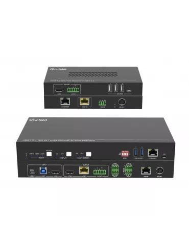 INFOBIT ISWITCH201K Kit Switcher 2x1 HDMI 18Gbps   USB-C   KVM Infobit iSwitch 201K compatible with camera and USB speaker mic