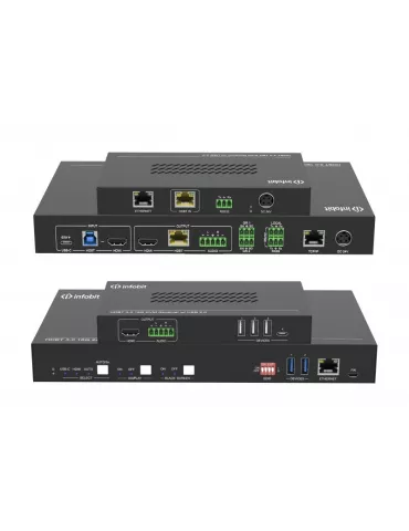 INFOBIT ISWITCH201K Kit Switcher 2x1 HDMI 18Gbps   USB-C   KVM Infobit iSwitch 201K compatible with camera and USB speaker mic 2