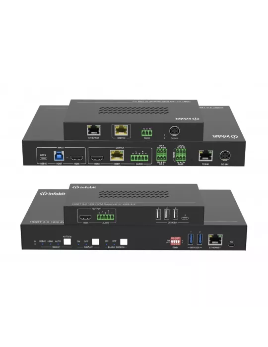 INFOBIT ISWITCH201K Kit Switcher 2x1 HDMI 18Gbps   USB-C   KVM Infobit iSwitch 201K compatible with camera and USB speaker mic