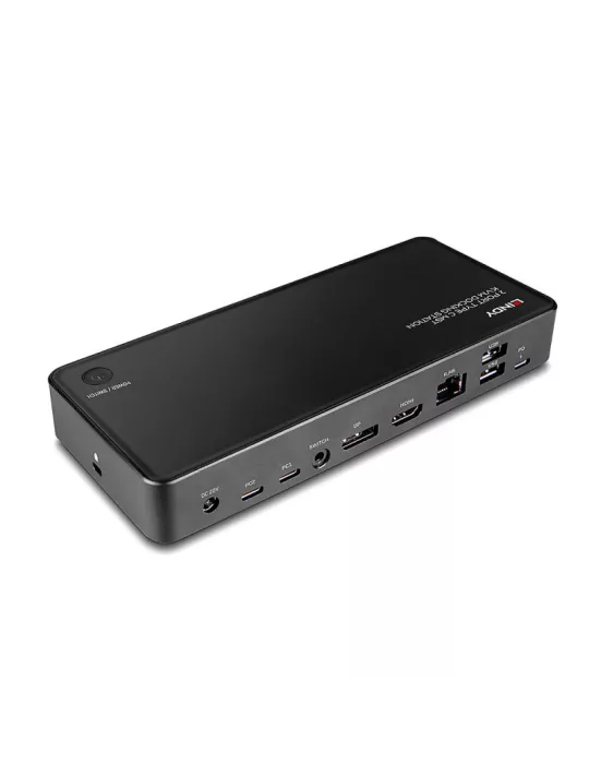 LINDY 43202 Lindy  Docking Station KVM 2 Ports Type C MST