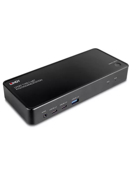 LINDY 43202 Lindy  Docking Station KVM 2 Ports Type C MST