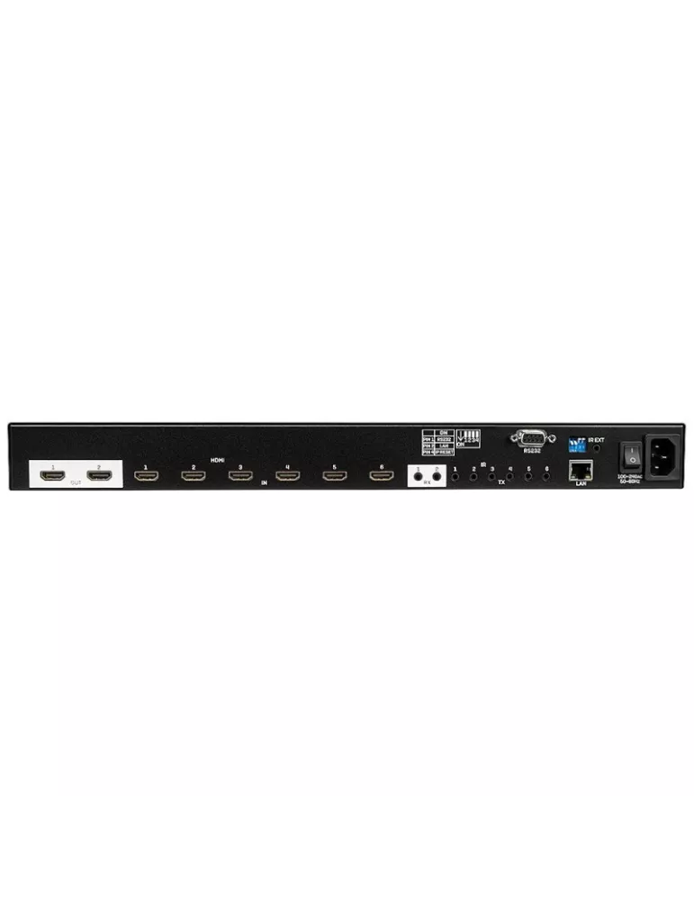 LINDY 38162 : Switch Matrix HDMI 2.0 6x2 18G