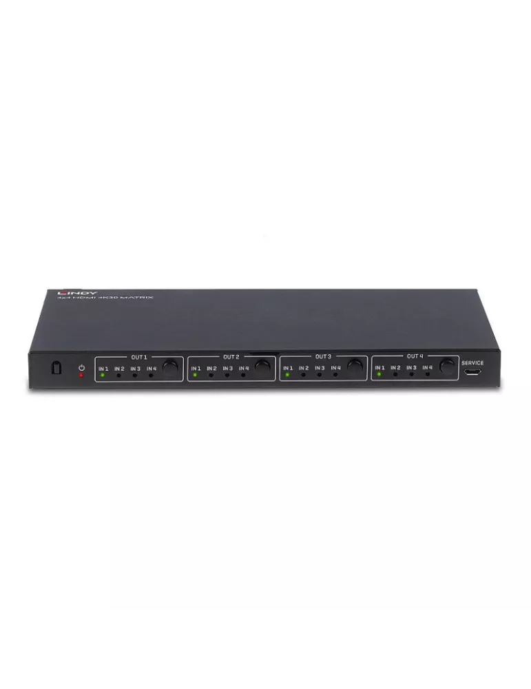 LINDY 38152 Conmutador Matriz HDMI 1.4 4x4 10.2G LINDY LIN38152 | MusicGoodDeal