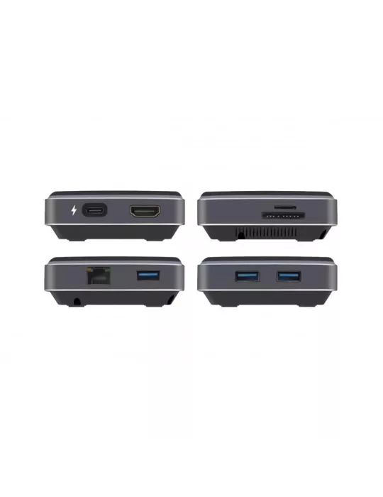 INFOBIT IHUB901W Concentrador BYOD 9 en 1 USB Tipo-C con cargador inalámbrico iHub 901W. INFOBIT INFIHUB901W | MusicGoodDeal