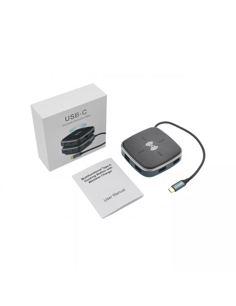 INFOBIT IHUB901W USB Typ-C 9-in-1 BYOD-Hub mit kabellosem Ladegerät iHub 901W INFOBIT INFIHUB901W | MusicGoodDeal