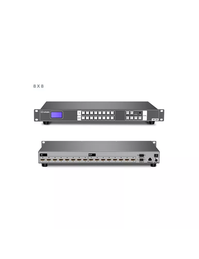 INFOBIT IMATRIXH88 Matrice switcher  iMatrix H88 8x HDMI In / 8x HDMI Out UHD
