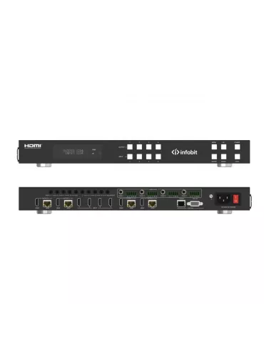 INFOBIT IMATRIXH44H150 HDMI matrix extender with 4x HDBaseT 150m receivers Infobit - iMatrix H44H150 INFOBIT INFIMATRIXH44H150