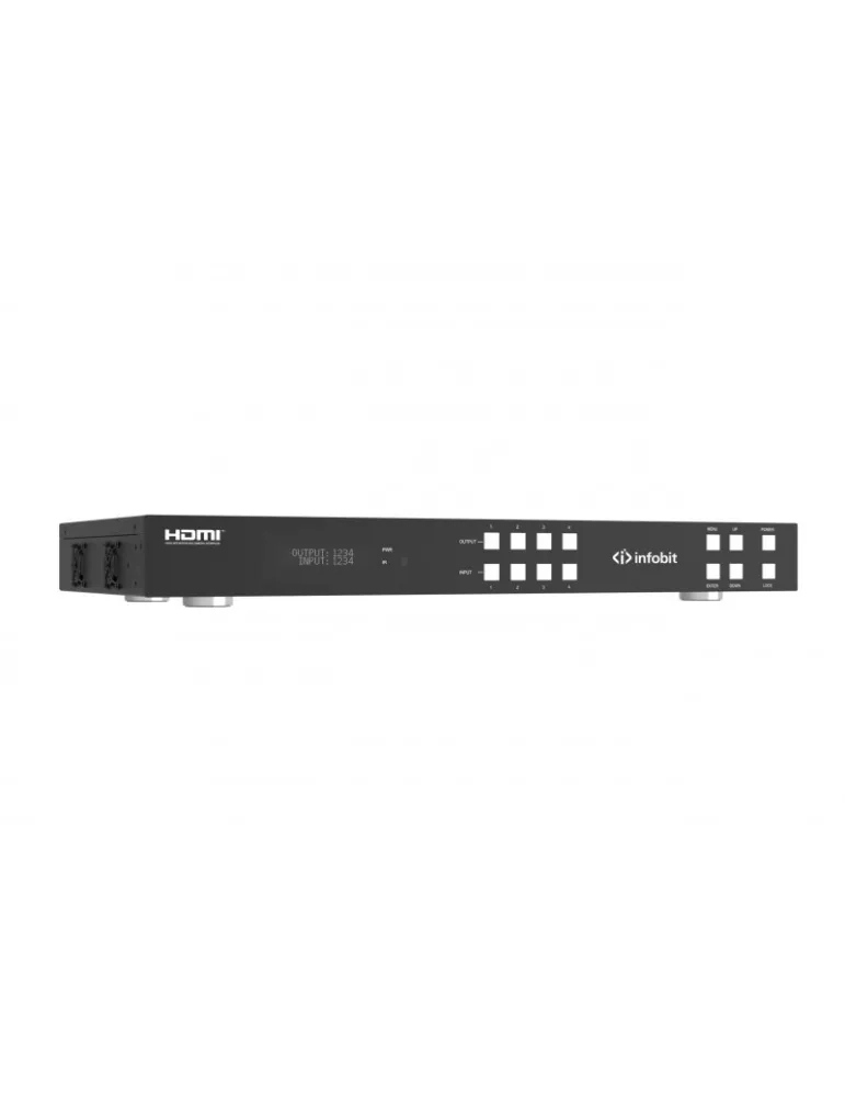 INFOBIT IMATRIXH44H150 Matrice Extender HDMI avec 4x recepteurs HDBaseT 150m Infobit - iMatrix H44H150