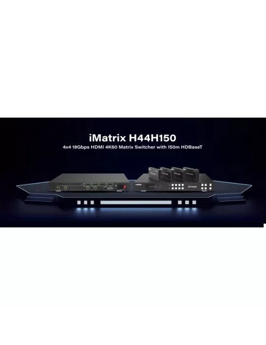 INFOBIT IMATRIXH44H150 HDMI Matrix Extender mit 4x HDBaseT 150m Receivern Infobit - iMatrix H44H150 INFOBIT INFIMATRIXH44H150