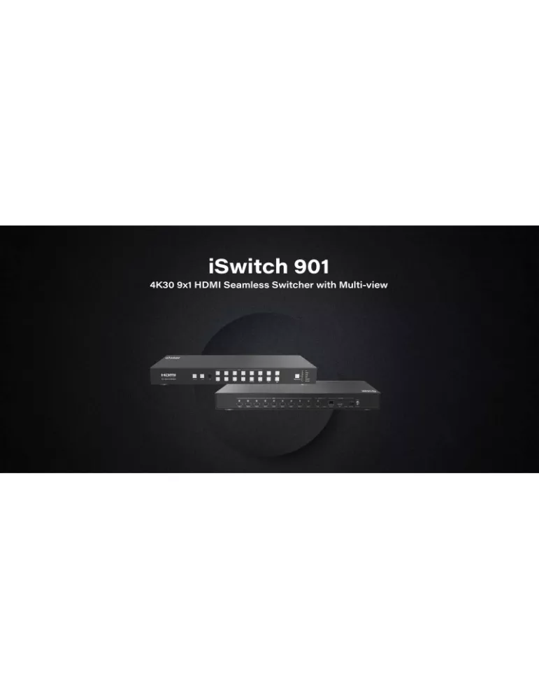 INFOBIT ISWITCH104H150 Kit Splitter1x4 HDMI iSwitch 104H150 with audio   4x HDBT receivers INFOBIT INFISWITCH104H150 | MusicGo