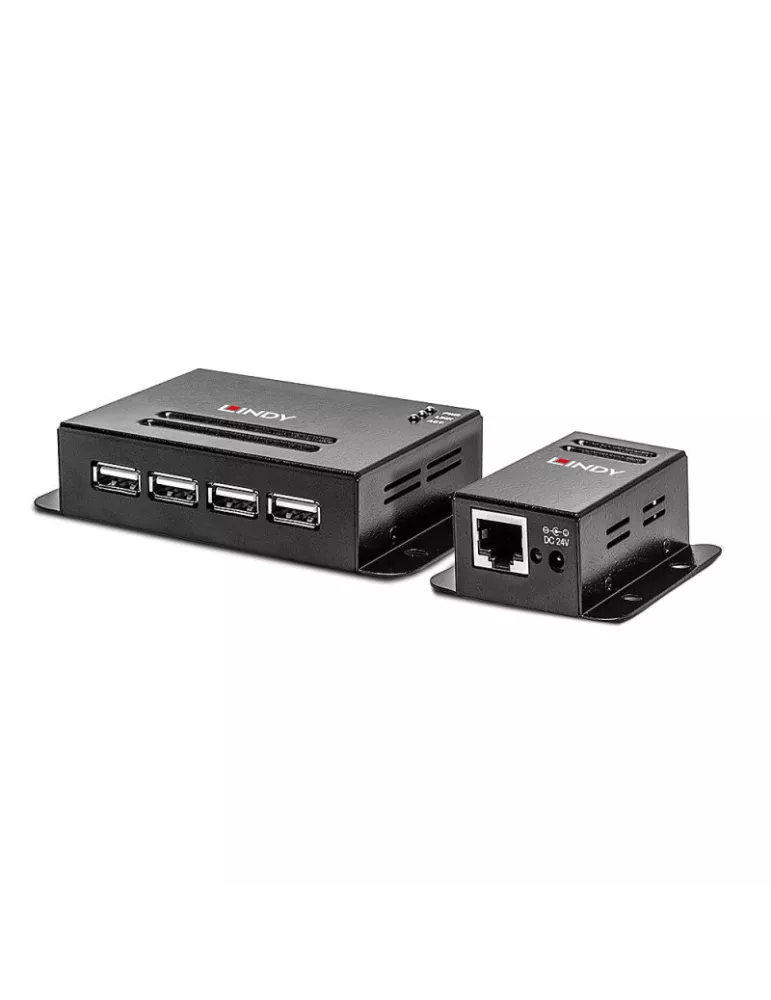 LINDY 42681 Extensor Lindy 4 puertos USB 2.0 Cat.6 50m LINDY LIN42681 | MusicGoodDeal
