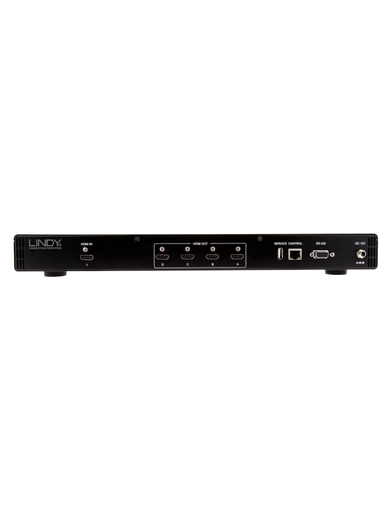 LINDY 38135   4 Port 4K HDMI Scaler für Bildschirmwand LINDY LIN38135 | MusicGoodDeal