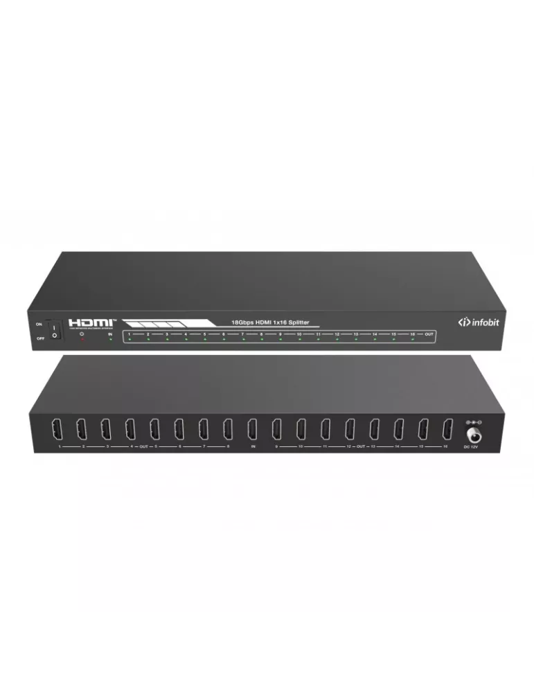INFOBIT ISWITCH1016 Splitter 1x16 HDMI 4K60 Infobit - iSwitch 1016