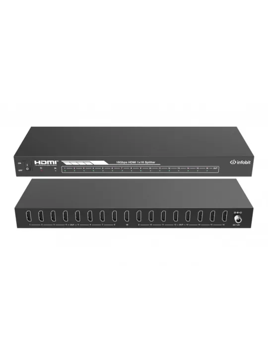 INFOBIT ISWITCH1016 Divisor 1x16 HDMI 4K60 Infobit - iSwitch 1016 INFOBIT INFISWITCH1016 | MusicGoodDeal