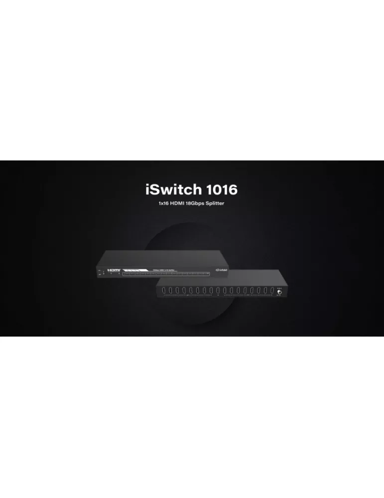 INFOBIT ISWITCH1016 Divisor 1x16 HDMI 4K60 Infobit - iSwitch 1016 INFOBIT INFISWITCH1016 | MusicGoodDeal