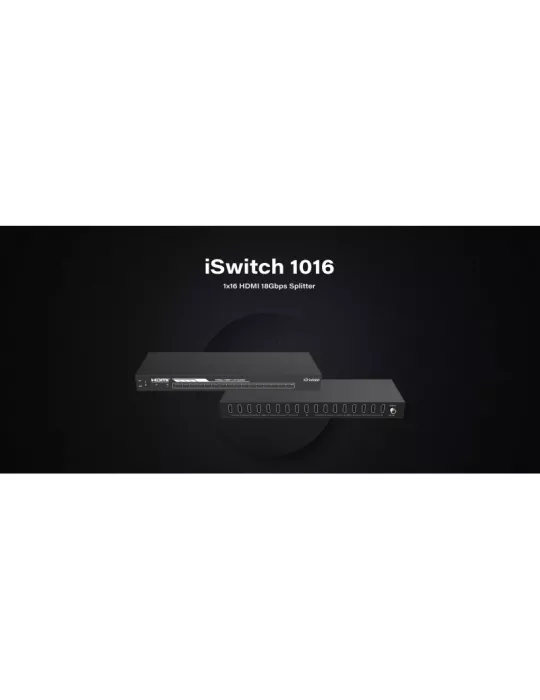 INFOBIT ISWITCH1016 Splitter 1x16 HDMI 4K60 Infobit - iSwitch 1016 INFOBIT INFISWITCH1016 | MusicGoodDeal