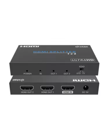 INFOBIT ISWITCH102 Divisor 1x2 HDMI 4K60 Infobit - iSwitch 102 INFOBIT INFISWITCH102 | MusicGoodDeal