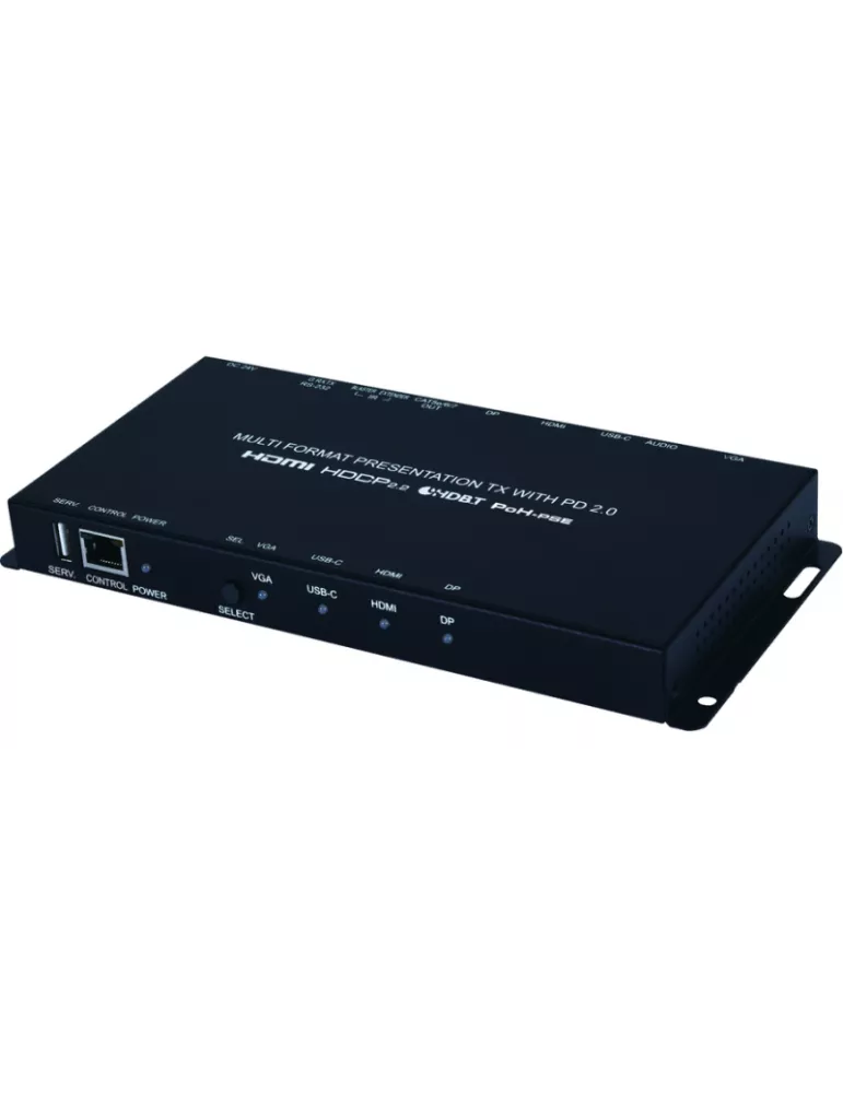 4THEWALL PSW0401EHDBO Switcher HDBT (HDMI VGA USB-C DP) In vers HDBT Out  SC-PSW0401E-HDBO