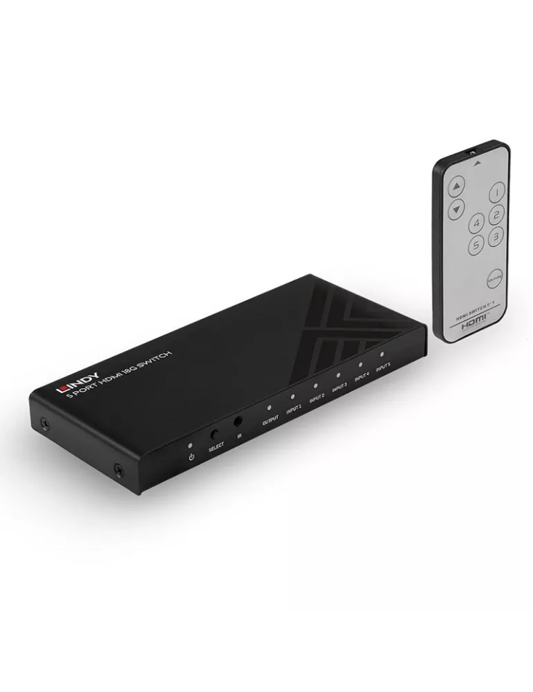 LINDY 38233 Lindy Switch HDMI 5 ports 18G LINDY LIN38233 | MusicGoodDeal