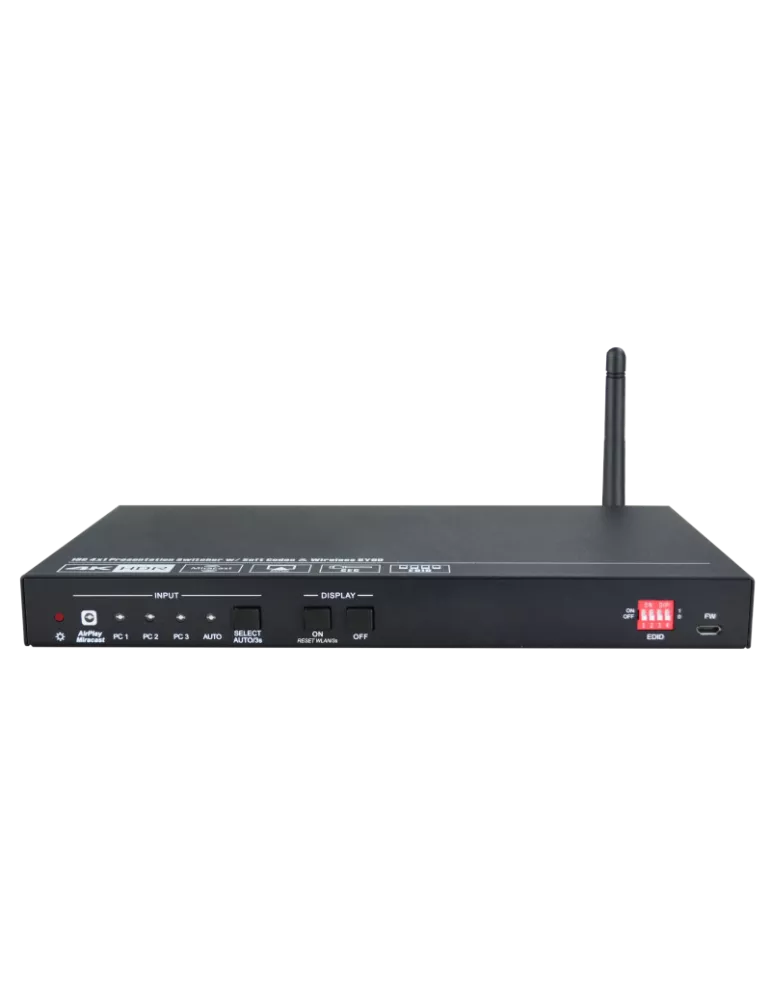 4THEWALL PSW0401RWI Switcher de presentation 4K  SC-PSW0401R-WIFI
