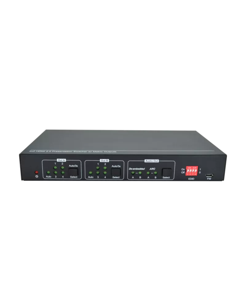 4THEWALL PSW0402EA Presentation Switch 4xHDMI (2x HDMI Audio M3 PSDIF) Out SC-PSW0402E-A 4THEWALL 4THPSW0402EA | MusicGoodDeal