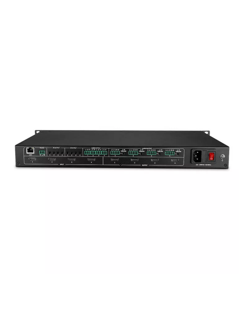 LINDY 38238 Lindy Matrix 4x4 HDMI 4K60 mit Video Wall Scaling LINDY LIN38238 | MusicGoodDeal