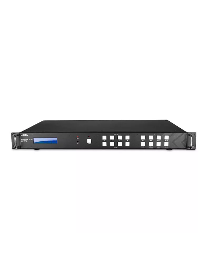 LINDY 38238 Lindy Matrix 4x4 HDMI 4K60 with Video Wall Scaling LINDY LIN38238 | MusicGoodDeal