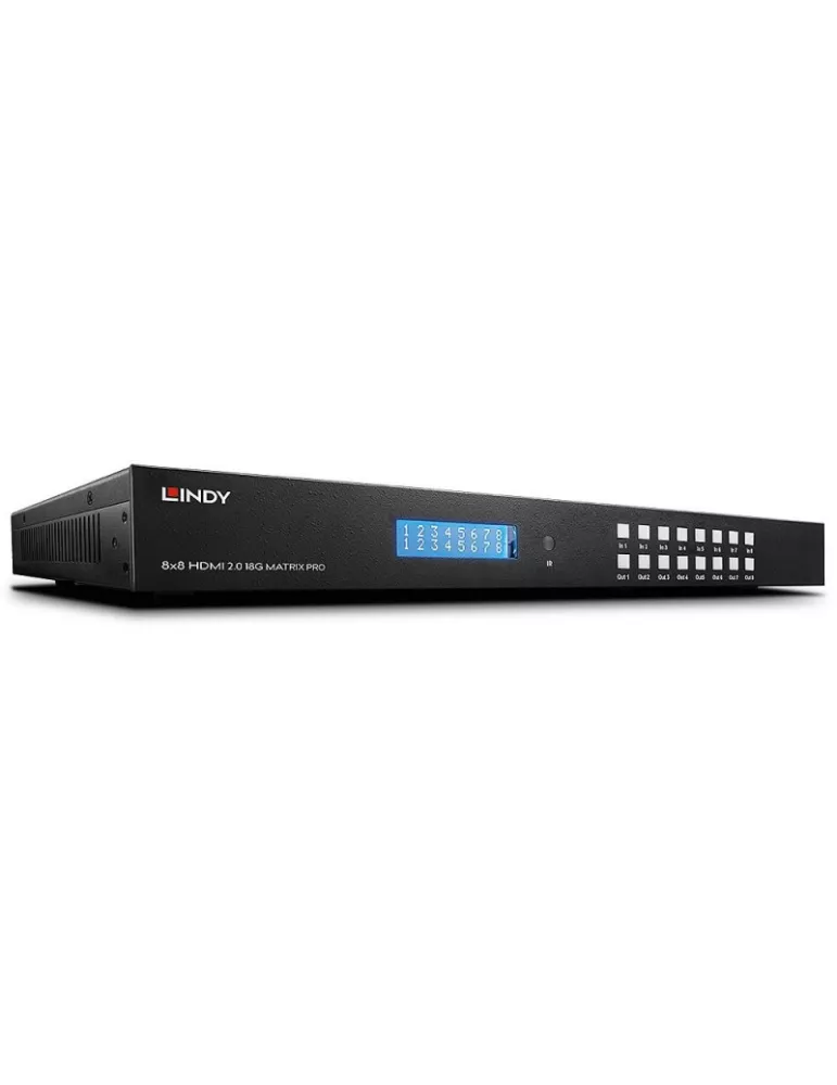 LINDY 38248  Matriz de conmutación Pro 8x8 HDMI 2.0 18G LINDY LIN38248 | MusicGoodDeal