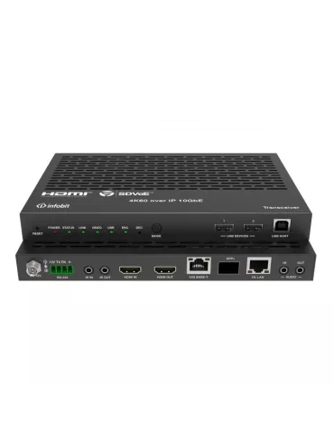 INFOBIT iSWITCHSDVTR 4K HDMI SDVoE AV Encoder und 4K60 KVM Decoder Über Netzwerk und und Glasfaser iSwitch SDV-TR INFOBIT INFi 2