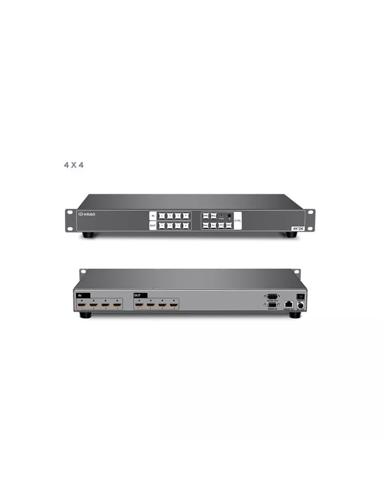 INFOBIT IMATRIXH44 Matrice switcher  iMatrix H44 4x HDMI In / 4x HDMI Out UHD