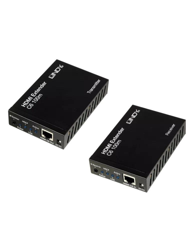 LINDY 38119 : Kit extender C6 HDBaseT HDMI & IR 100m