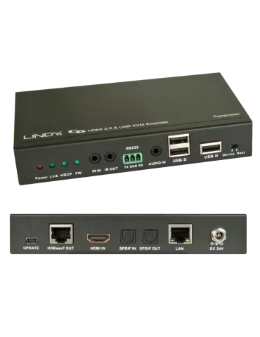 LINDY 38209  KVM C6 HDBaseT HDMI 2.0   USB 100m extender kit LINDY LIN38209 | MusicGoodDeal 2