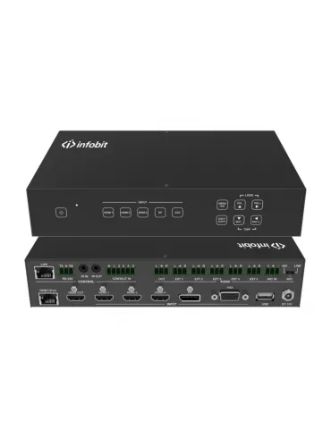 INFOBIT iSWITCH501H Presentation switcher - iSwitch 501H 4K60 5x1 HDMI   HDBT outputs INFOBIT INFiSWITCH501H | MusicGoodDeal