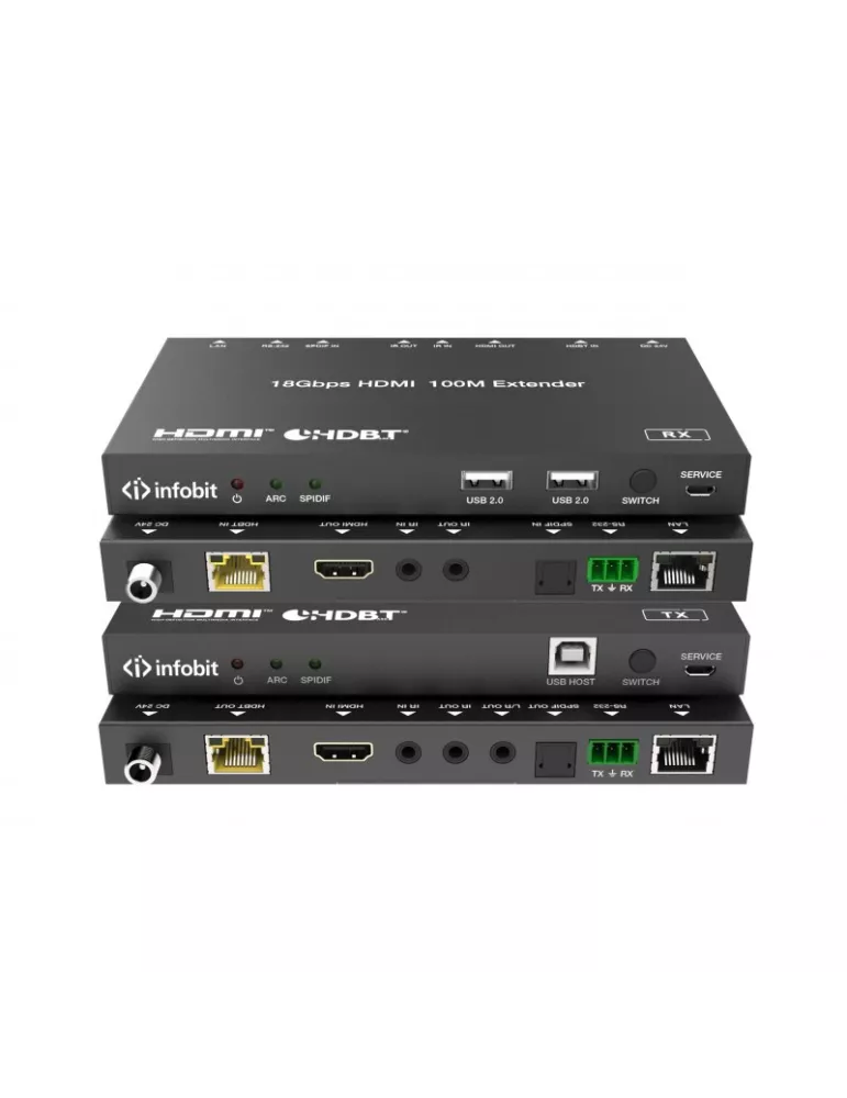 INFOBIT E100KT Transmisor Extensor HDBaseT - E100K-T hasta 100m INFOBIT INFE100KT | MusicGoodDeal