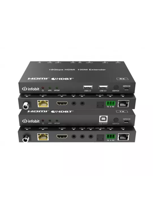 INFOBIT E100KT HDBaseT Extender Transmitter - E100K-T up to 100m INFOBIT INFE100KT | MusicGoodDeal