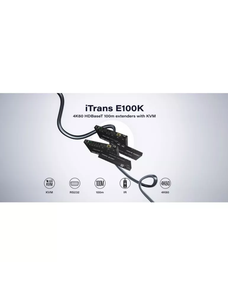 INFOBIT E100KT Transmisor Extensor HDBaseT - E100K-T hasta 100m INFOBIT INFE100KT | MusicGoodDeal
