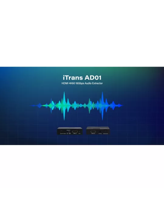 INFOBIT ITRANSAD01 HDMI 4K60 Audio Extractor - Infobit iTrans AD01 INFOBIT INFITRANSAD01 | MusicGoodDeal