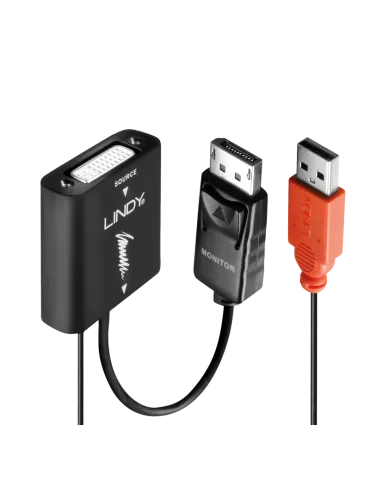 LINDY 38145  Convertidor activo de DVI a DisplayPort LINDY LIN38145 | MusicGoodDeal
