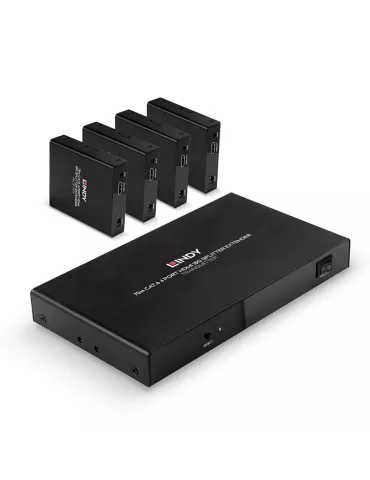 LINDY 38262 Lindy Splitter Extender Cat.6 4 port HDMI 4K60 70m LINDY LIN38262 | MusicGoodDeal