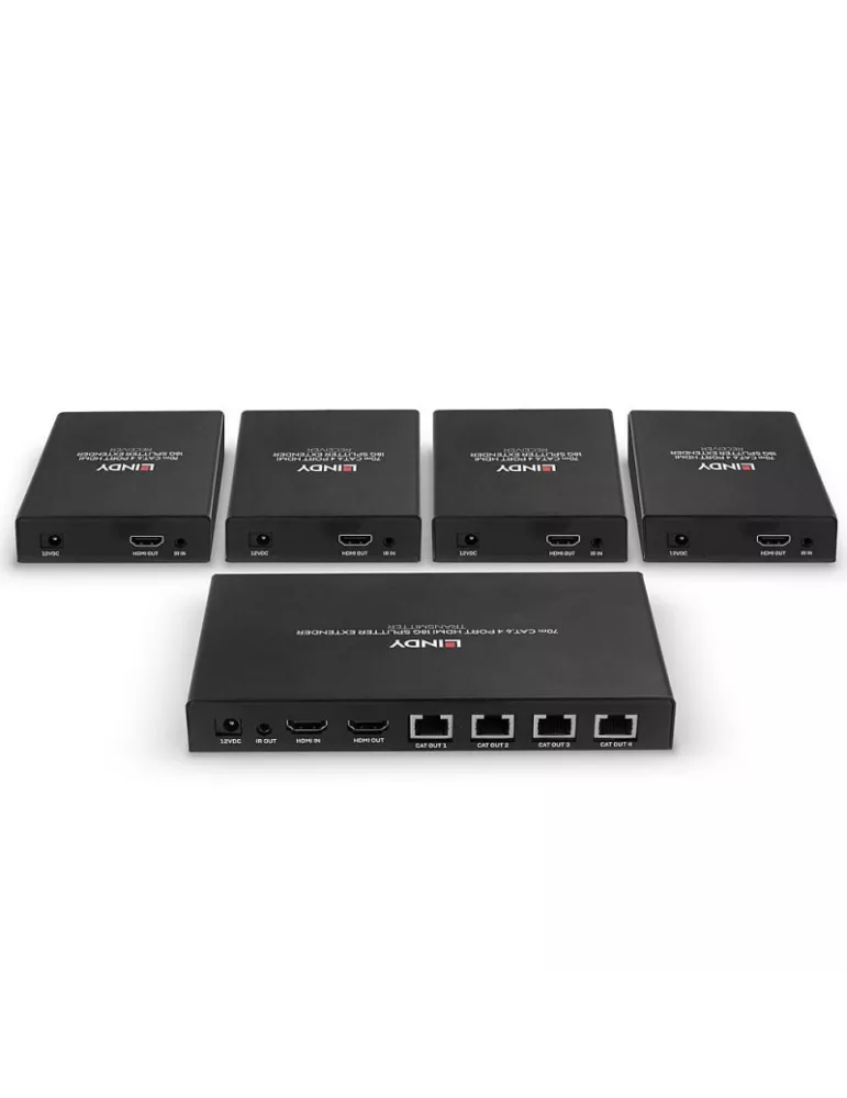 LINDY 38262 Lindy Splitter Extender Cat.6 4 port HDMI 4K60 70m LINDY LIN38262 | MusicGoodDeal