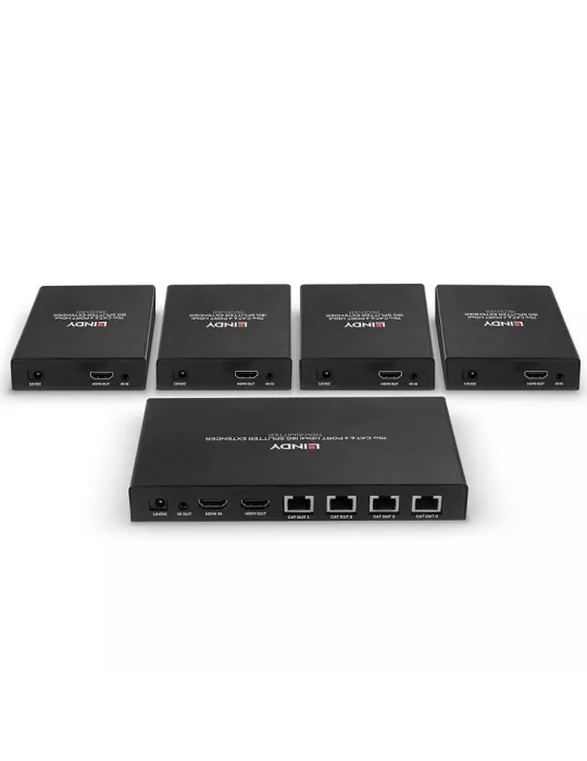 LINDY 38262 Lindy Splitter Extender Cat.6 4 port HDMI 4K60 70m LINDY LIN38262 | MusicGoodDeal