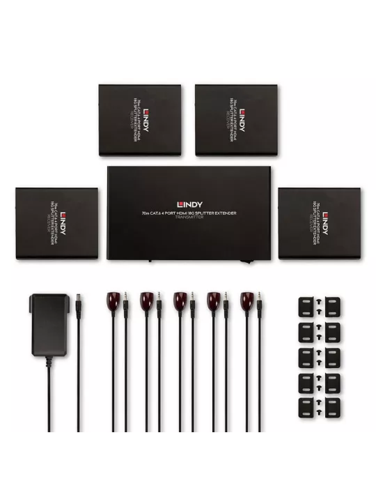 LINDY 38262 Divisor Lindy Extensor Cat.6 4 puertos HDMI 4K60 70m LINDY LIN38262 | MusicGoodDeal