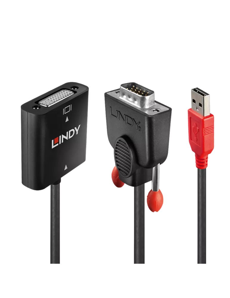 LINDY 38184 : Convertisseur VGA vers DVI-D
