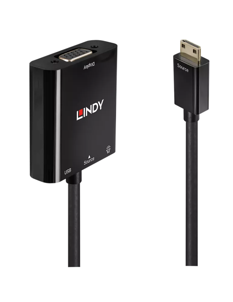 LINDY 38286 Mini HDMI to VGA   Audio Converter LINDY LIN38286 | MusicGoodDeal